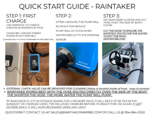 Raintaker® Solar Bilge Pump - Dinghies, Whalers, Wooden boats, Skiffs and RIB's