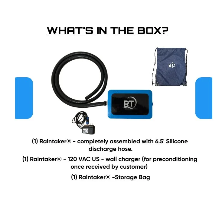 RAINTAKER PRO SOLAR BILGE / COVER PUMP (FRESH + SALT WATER USE)